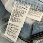 Levi's  Denim Jean Shorts Pink Side Seam Light Wash Size 28 Photo 3