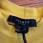 Twenty Montreal Mustard Yellow Ribbed Crop Top – NWT – Size M Size M Photo 2