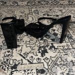 Forever 21 Black Platform Heels with Thick Straps Photo 3