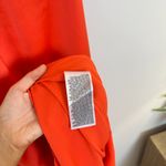 H by Halston HALSTON Roselle One-Shoulder Cotton Blend Crepe Gown in Orange Spice Size US 2 Photo 6