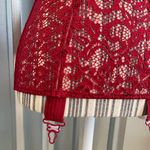 Victoria's Secret  Red All Lace Nightie Halter Babydoll Bodycon Garters XS new Photo 1