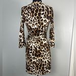 Diane Von Furstenberg DVF Julian Two Mini Jersey Silk Wrap Dress Animal  size 2 Photo 2