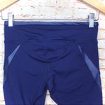 Lorna Jane  |  Black Navy Shimmer Mixed Panel Capri Leggings Photo 6