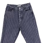 PacSun  High Rise Straight Black Pinstripe Denim Jeans Women’s Size 29 Photo 3