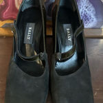 Bally Black Suede and Green Patent Leather Block Heel Shoes
Size 7.5 Photo 0