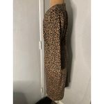 Spense Round Neck Leopard Pattern Shift Dress 10 Animal Print Corporate Siren Brown Photo 2