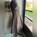 J.Crew Vintage Y2K  brown silk holiday sleeveless dress, size 12 Photo 4