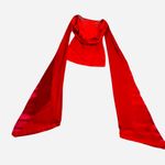 IvaNova Mini Backless Dress W/Rhinestones and Long Dramatic Sheer Sleeve Red 4 Photo 7