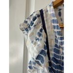 Alexis  Loordes Blue White Tie Dye Tiered Ruffle Maxi Dress Size XS Photo 4