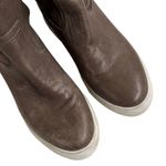 JSlides J / SLIDES leather Ankle Booties Taupe Size 10 Photo 3