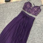 Faviana Favianna 96551 Two Piece Purple Prom Dress Size 2 Photo 0
