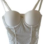 LE MYSTERE White Bridal Sophia Lace Bodysuit Size 32B #2397 White Photo 5