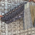 Gimmicks by BKE western boho batik fringe open front jacket LARGE NWT Photo 5