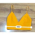 Alice + Olivia  Tangerine Carli V-Neck Denim Crop Top size 2 (US XS ) Photo 2