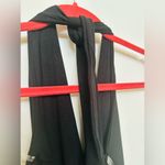 See You Monday SYM  Black Knit Ribbed Bodycon Dress Medium Side Slit Nwt Halter Photo 5