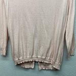 Cable & Gauge Soft Pink Beaded Womens Cardigan Sweater Medium Workwear Soft Girl Photo 8