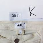 Paige Nellie in Surfboard Yellow High Waisted Crop Wide Leg Jeans Photo 13