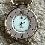 C brand women’s‎ vintage pastel rose/ gold tone crystal adjustable watch Pink Photo 2