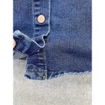 Buttons One Hart Women's Blue Denim Skirt Button Front Size XL Rose Gold  Photo 5