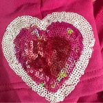 Queen of Sparkles Pink Sequin Heart Shorts Size Small Valentines Mood Photo 11