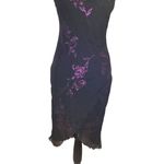 City Triangles 90s Vintage  Floral Dress Glitter Roses Formal Cocktail Photo 4