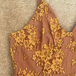 Majorelle NWT Revolve  Lace Floral Brinkley Gold Pink Mini Dress in Size Large Photo 3