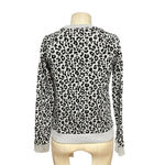 Whistles Cheetah Flocked Sweatshirt Grey Marl Size XS Gray Photo 6