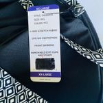 DKNY NWT Womens One Piece Swimsuit Black White Strapless Option Built In Bra XXL Photo 10