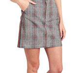 Hollister Side-Stripe Plaid A-Line Mini Skirt Grey🦎🌵 Photo 0