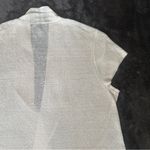 Eileen Fisher Hemp Cap Sleeve Sheer Long Open Cardigan in Opal Cream Size Large Photo 7