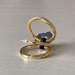 Nordstrom NWOT Adornia set of three gold cubic zicronia stacking rings Photo 2
