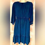 Studio West Navy Blue Button-Front denim dress Photo 1