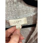 LOFT Outlet Grey Knit Sleeveless Long Open Front Cardigan Vest Sweater Women's L Gray Size L Photo 3