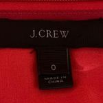 J.Crew  Red Scalloped Edge Sleeveless Back Zip Mini Sheath Dress Size 0 Photo 2