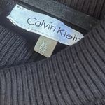 Calvin Klein  black Ribbed Knitwear turtleneck sweater woman’s XL Photo 2