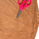 BKE  Lace Up Top‎ Size L Distressed Crisscross Neckline Minimalist BOHO Tee Photo 5