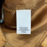 Moulinette Soeurs Silk Gold Metallic Floral Strapless Tiered Mini Dress Size 2 Photo 4