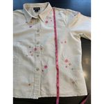 Leslie Fay Vtg Leslie‎ Fay Blouse Women’s 16 Floral Embroidered Linen Blend Top Photo 8