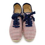Joie NWT  Corston Espadrille Sneaker Navy Red Cream Gold Women’s 38.5 US 7.5-8 Photo 2