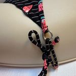 Body Glove  Tie Bikini Bottom Flirty Cheeky Womens XS Swimsuit Black Watermelon Photo 2