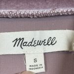 Madewell  Velvet Mauve Mockneck Shirt Dress Size Small EUC #5792 Photo 4