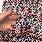 French Laundry Women's Geometric High Rise Wide Leg Pants Multicolor Size Medium Photo 3