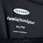 Old Navy Black Asymmetrical Tunic with Long Sleeves Photo 5