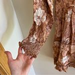 NWT Frille Rose Orange Floral Print Dress Size L Photo 1