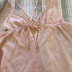 Gypsy 05  100% Silk Ombre Dip Pink Blue Boho Midi Dress Size Small Summer Beach Photo 1