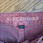 American Eagle  Mom Straight Corduroy Jeans Dusty Rose, Stretch, Size 16 Reg Photo 1
