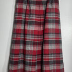 Pendleton 100% Virgin Wool Pleated Tartan Midi Skirt Size 10 Made in USA Holiday Photo 0