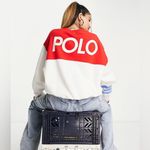 Polo Ralph Lauren Seasonal Long Sleeve Sweatshirt in Nevis/African Red, Sz M Red Size M Photo 1