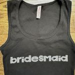 Bridesmaid Womens 3D Black Tank Top Shirt Size Large Wedding Party Bridal Shower Photo 1