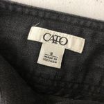 Cato Womens Trouser Jeans Straight Leg Stretch Gray Size 8 Photo 3